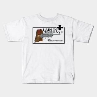 misbehave western Kids T-Shirt